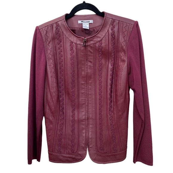 Peter Nygard Jackets & Blazers - Peter Nygard Leather Jacket Burgundy size Medium